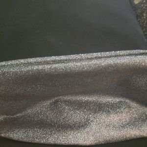 Old Navy Glittery Silver and Black Clutch